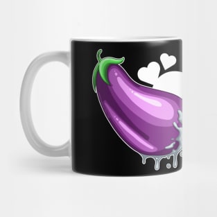 Eggplant and Peach, True Love Mug